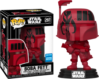 Star Wars - Boba Fett with Mandalorian Symbol Pop! Vinyl Figure in Pop! Protector (2020 Wondrous Convention Exclusive)