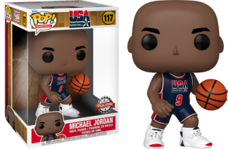 NBA Basketball - Michael Jordan 1992 Team USA Blue Jersey 10 Inch Pop! Vinyl Figure