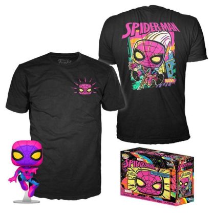 Pop! Marvel Collectors Box: Spider-Man (BlackLight) POP! & Tee (Special Edition)