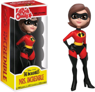 The Incredibles - Mrs Incredible Rock Candy 5 Inch Vinyl Figure