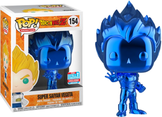 Dragon Ball Z - Super Saiyan Vegeta Blue Chrome Pop! Vinyl Figure (2018 Fall Convention Exclusive)