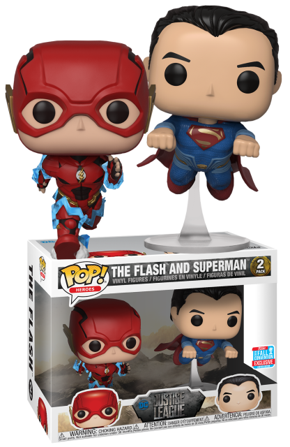 Justice League (2017) - The Flash and Superman Racing Pop! Vinyl Figure 2-Pack (2018 Fall Convention Exclusive)