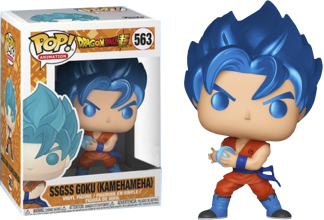 Dragon Ball Super - SSGSS Goku Kamehameha Metallic Pop! Vinyl Figure
