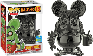 Rat Fink - Rat Fink Grey Chrome Pop! Vinyl Figure (2019 Summer Convention Exclusive)