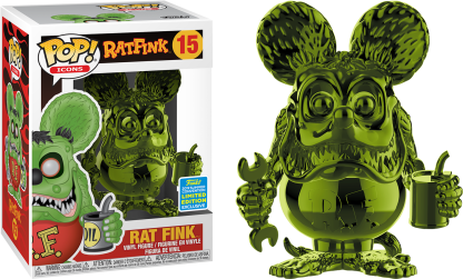 Rat Fink - Rat Fink Green Chrome Pop! Vinyl Figure (2019 Summer Convention Exclusive)