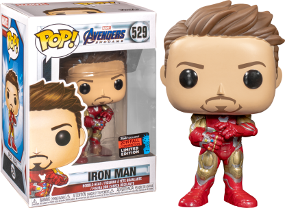 Avengers 4: Endgame - Tony Stark with Nano Gauntlet Pop! Vinyl Figure (2019 Fall Convention Exclusive)