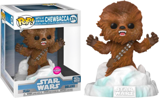 Star Wars Episode V: The Empire Strikes Back - Chewbacca Battle at Echo Base Flocked Deluxe Pop! Vinyl Figure
