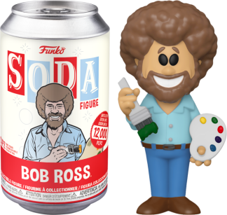The Joy Of Painting - Bob Ross Vinyl SODA Figure in Collector Can