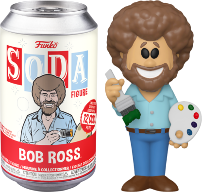 The Joy Of Painting - Bob Ross Vinyl SODA Figure in Collector Can