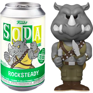 Teenage Mutant Ninja Turtles - Rocksteady Vinyl SODA Figure in Collector Can