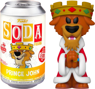 Robin Hood (1973) - Prince John Vinyl SODA Figure in Collector Can (International Edition)