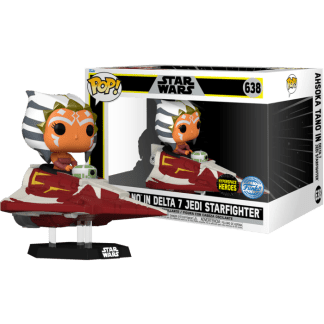 Star Wars: The Clone Wars - Ahsoka Tano in Delta-7B Jedi Starfighter Pop! Rides Vinyl Figure