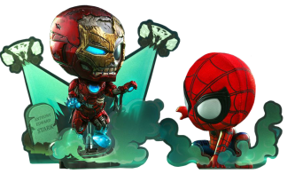 Spider-Man: Far From Home - Spider-Man & Resurrected Iron Man Cosbaby (S) Hot Toys Figure 2-Pack