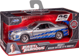 2 Fast 2 Furious - Brian's 1999 Nissan Skyline GT-R R34 1/32 Scale Metals Die-Cast Vehicle Replica