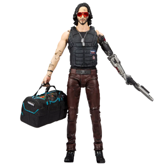 Cyberpunk 2077 - Johnny Silverhand with Duffle Bag 7 Inch Action Figure