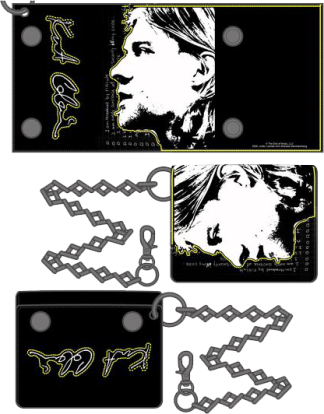Kurt Cobain - Wallet with Chain