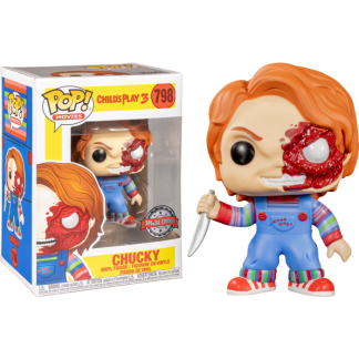 Child 's Play 3 - Chucky Battle Damaged Pop! Vinyl Figure