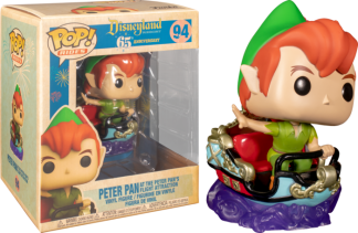 Peter Pan - Peter Pan with the Peter Pan's Flight Attraction Disneyland 65th Anniversary Pop! Rides Vinyl Figure