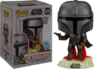 Star Wars: The Mandalorian - The Mandalorian with Blaster Glow in the Dark Pop! Vinyl Figure
