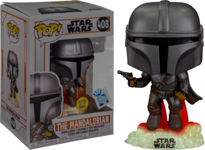 Star Wars: The Mandalorian - The Mandalorian with Blaster Glow in the Dark Pop! Vinyl Figure