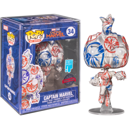 Captain Marvel - Captain Marvel Patriotic Age Artist Series Pop! Vinyl Figure with Pop! Protector