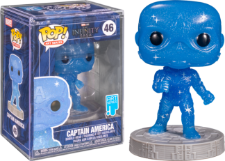 Avengers 4: Endgame - Captain America Blue Infinity Stone Artist Series Pop! Vinyl Figure with Pop! Protector
