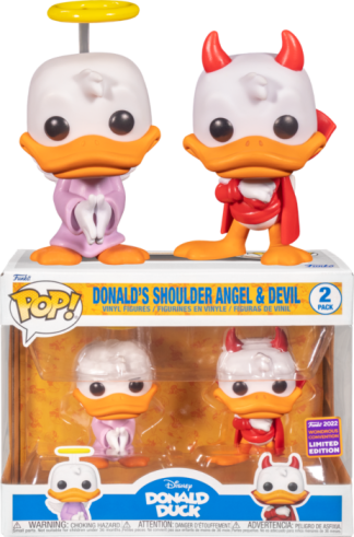 Disney - Donald Duck's Shoulder Angel & Devil Pop! Vinyl Figure 2-Pack (2022 Wondrous Convention Exclusive)
