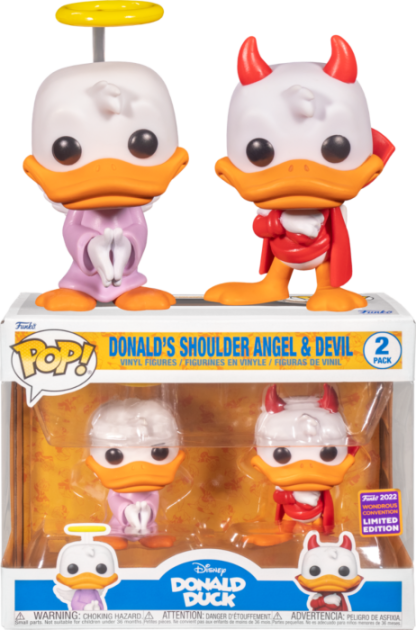 Disney - Donald Duck's Shoulder Angel & Devil Pop! Vinyl Figure 2-Pack (2022 Wondrous Convention Exclusive)