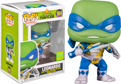 Power Rangers x Teenage Mutant Ninja Turtles - Blue Ranger Leonardo Pop! Vinyl Figure (2022 Summer Convention Exclusive)