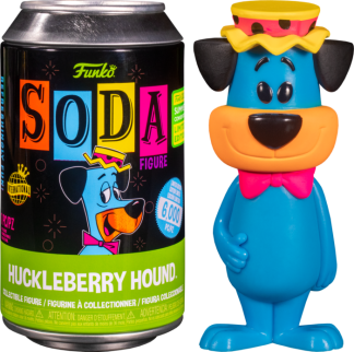 Hannah Barbera - Huckleberry Hound Blacklight Vinyl SODA Figure in Collector Can (2022 Summer Convention Exclusive) (International Edition)