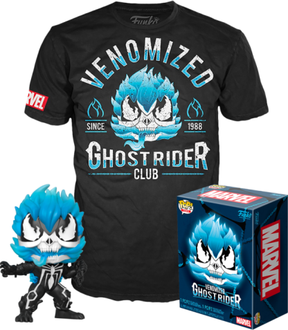 Ghost Rider - Venomized Ghost Rider Glow in the Dark Pop! Vinyl Figure & T-Shirt Box Set